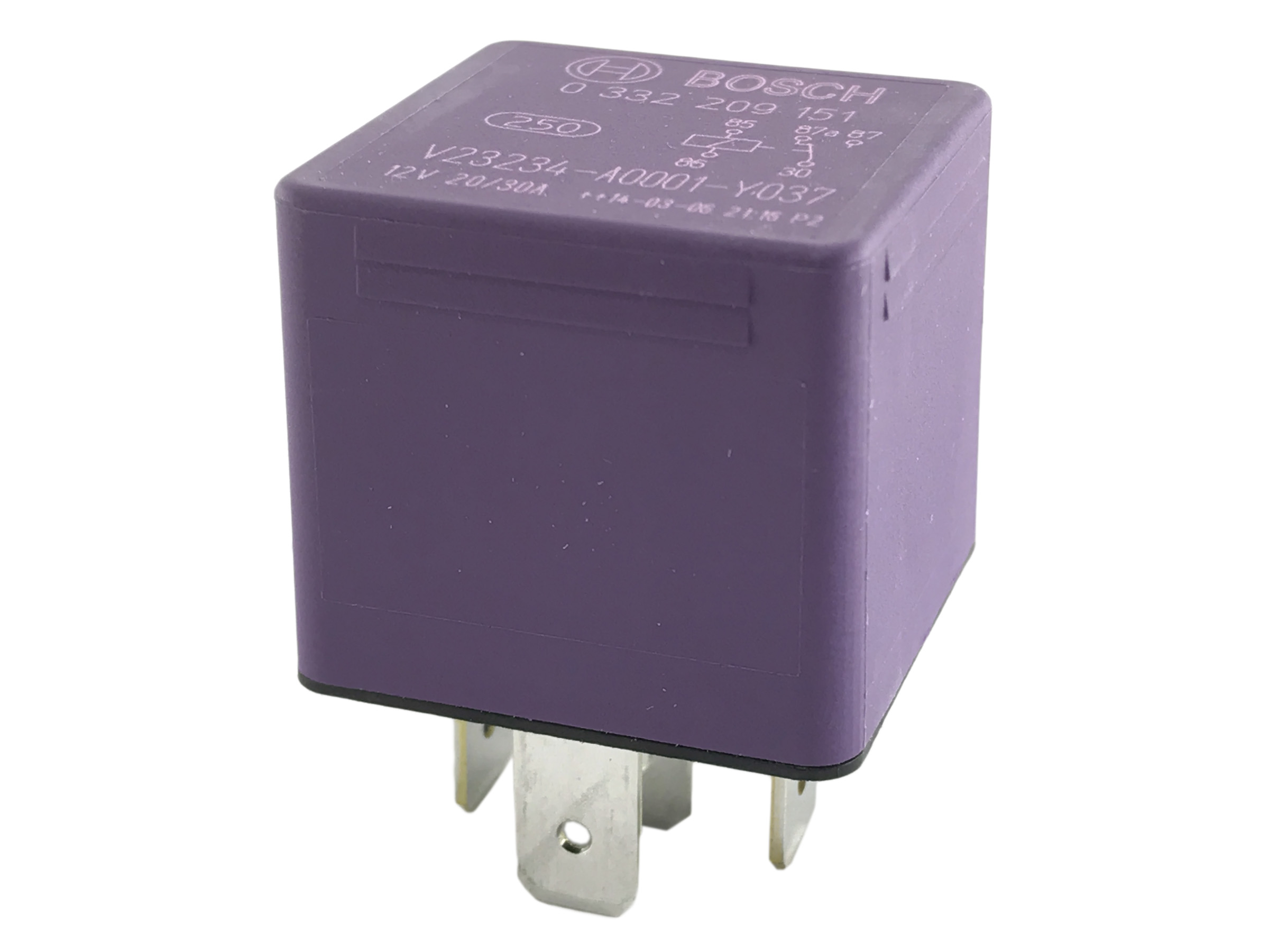 Minirelä Bosch 12V 20/30A u fäste - 2