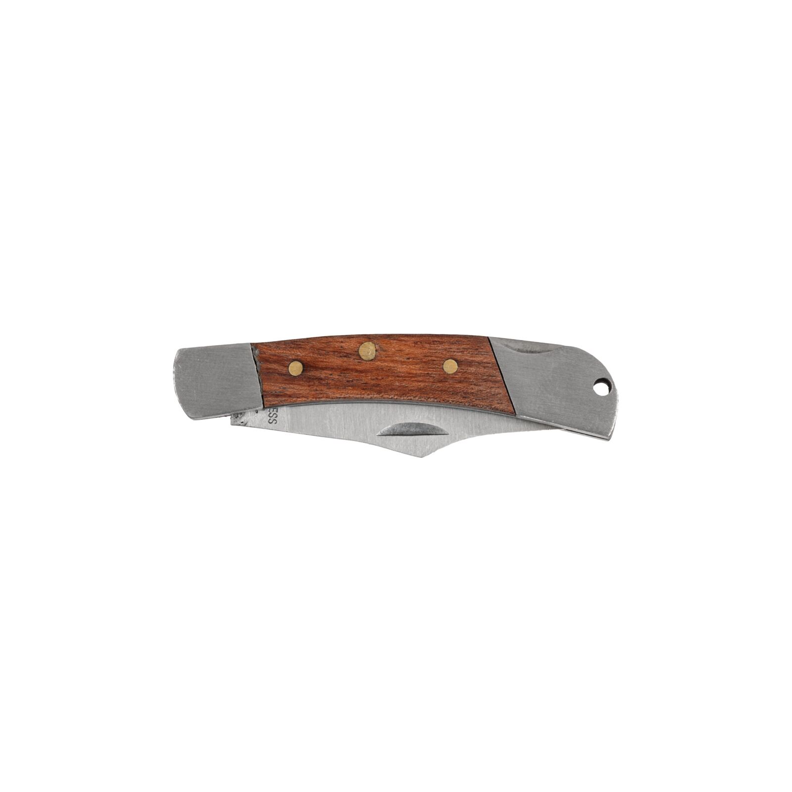 PROLINE TOOLS Universalkniv 60 mm, Ihopfällbar med Trähandtag, Rostfritt Stål, Proline - 4
