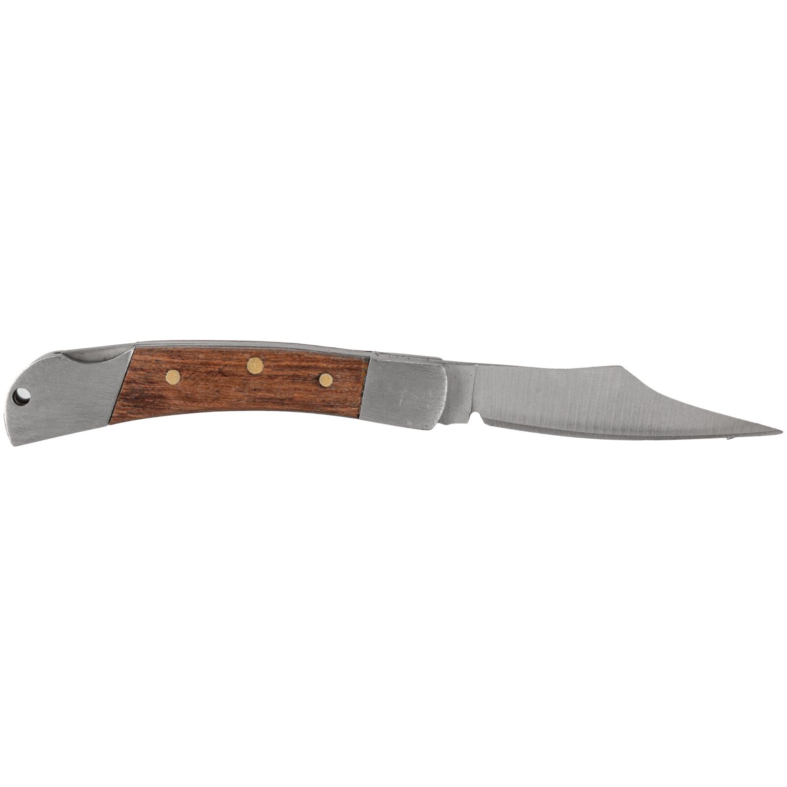PROLINE TOOLS Universalkniv 60 mm, Ihopfällbar med Trähandtag, Rostfritt Stål, Proline - 2