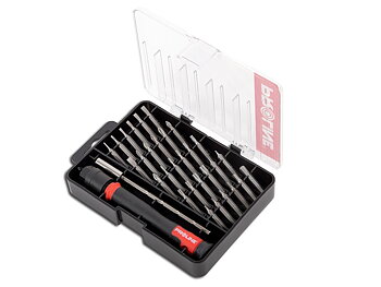 PROLINE TOOLS Precisionsskruvmejsel, sats med 30 utbytbara spetsar, precisionsverktyg, Proline