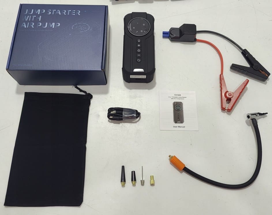 Övriga10 Kraftfull Booster Powerbank Starthjälp och Luftpump 2-i-1, 1000 A, 8400mAh - 9