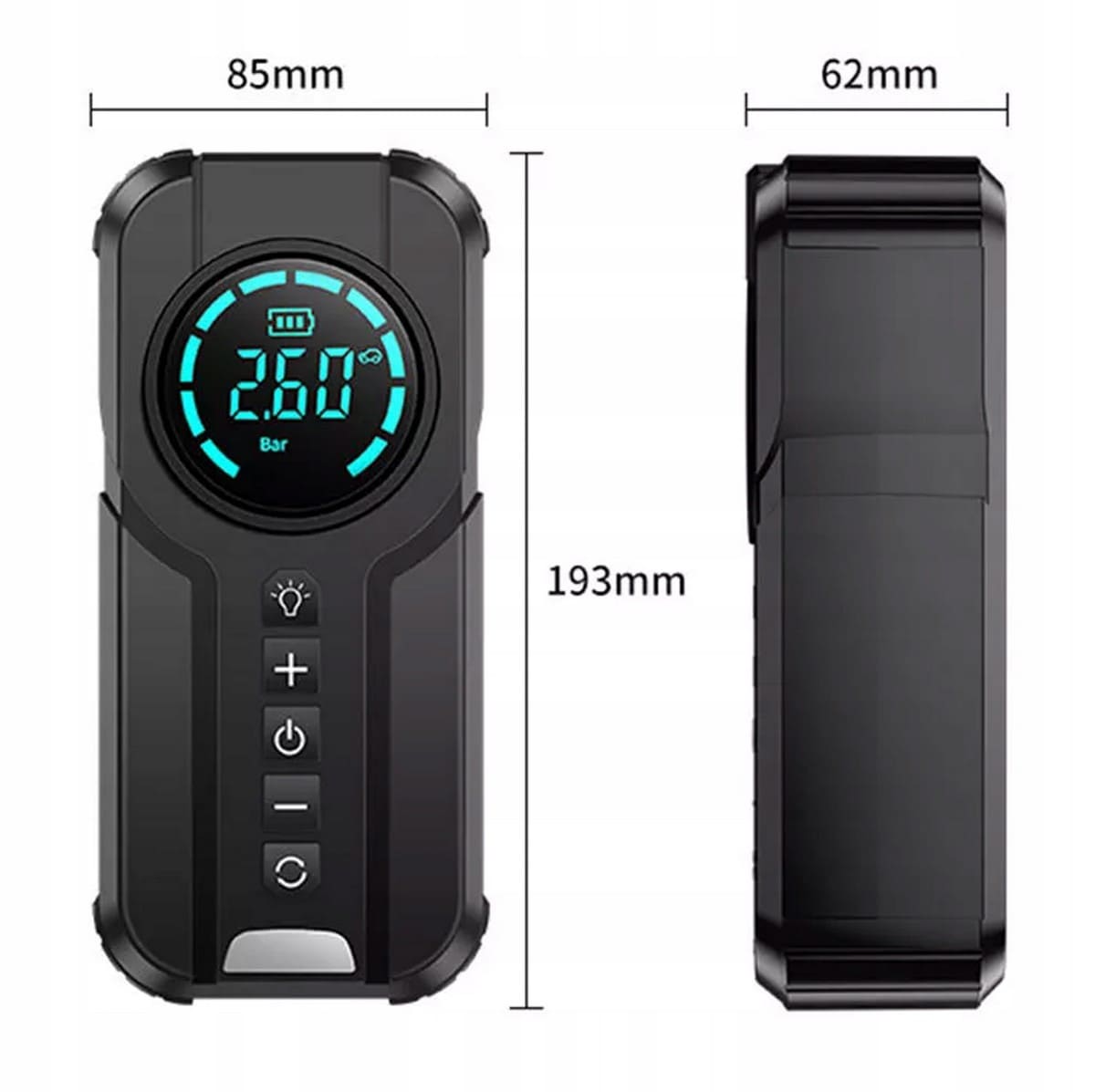 Övriga10 Kraftfull Booster Powerbank Starthjälp och Luftpump 2-i-1, 1000 A, 8400mAh - 3