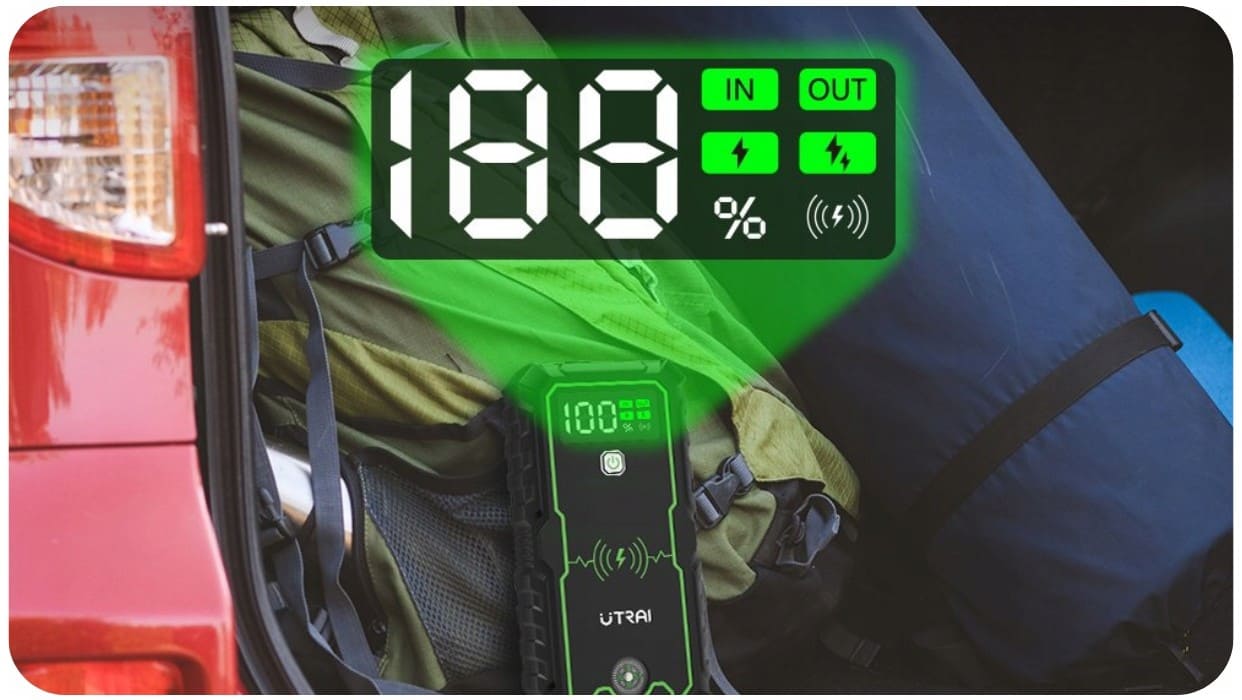 Övriga10 Super Kraftfull Powerbank och Booster för Snabbstart av Bilar, Starthjälp, 2500 A, 16000mAh - 7