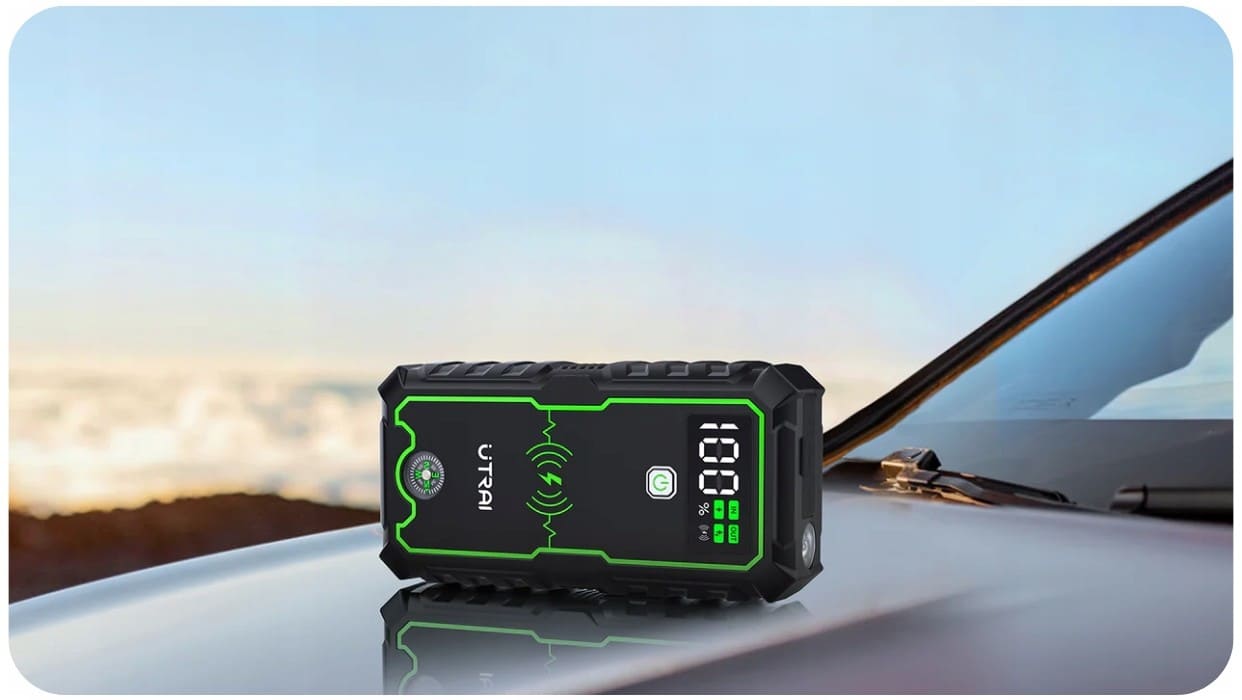 Super Kraftfull Powerbank och Booster för Snabbstart av Bilar, Starthjälp, 2500 A, 16000mAh - 11
