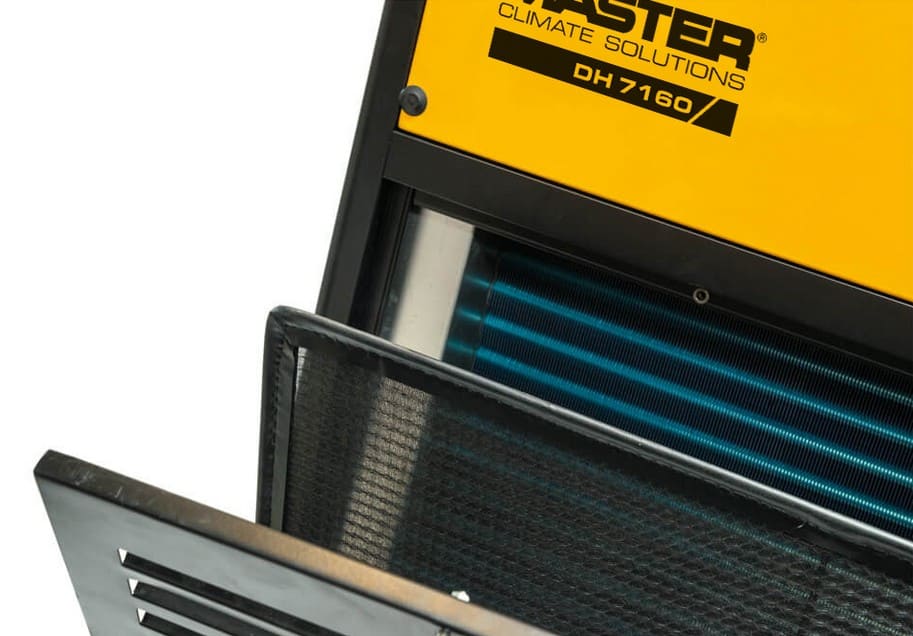 Kondensavfuktare 166 l/24h, 1700 m³/h, 400V, Robust Metallkonstruktion, Master - 2
