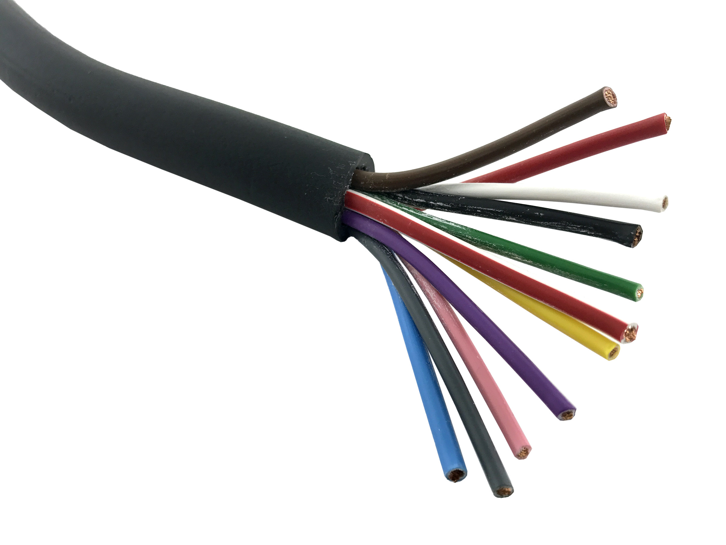 15 x 1,5 + 2x2,5 mm² svart RKKB