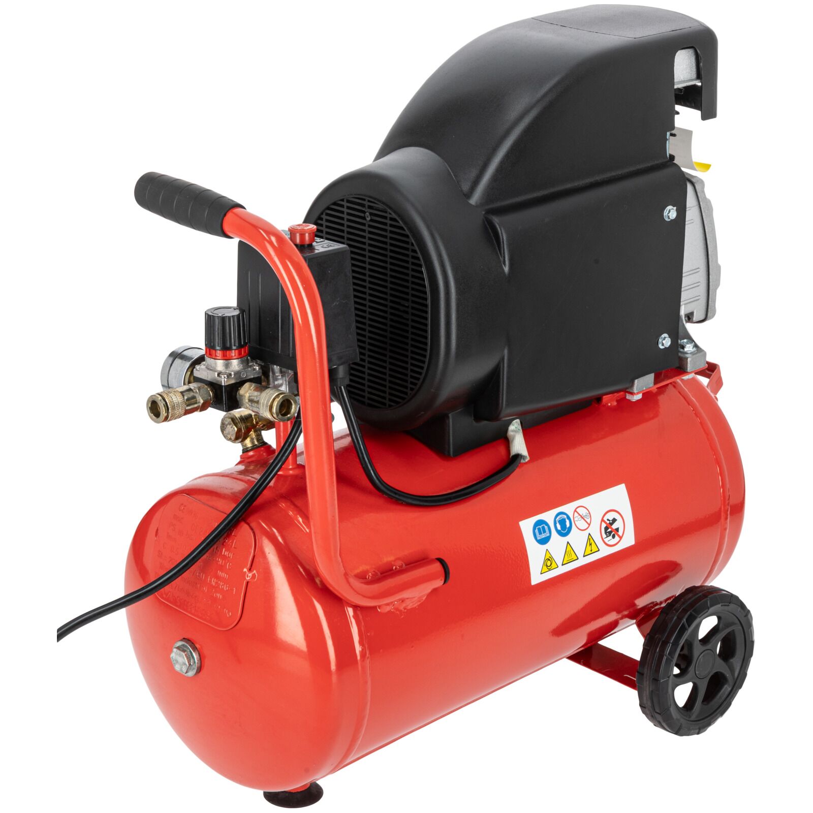 Tryton Oljekompressor, 24L, 1500W, 2Hk, 8 bar, 206L/min - 3