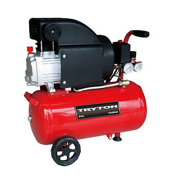 Tryton Oljekompressor, 24L, 1500W, 2Hk, 8 bar, 206L/min