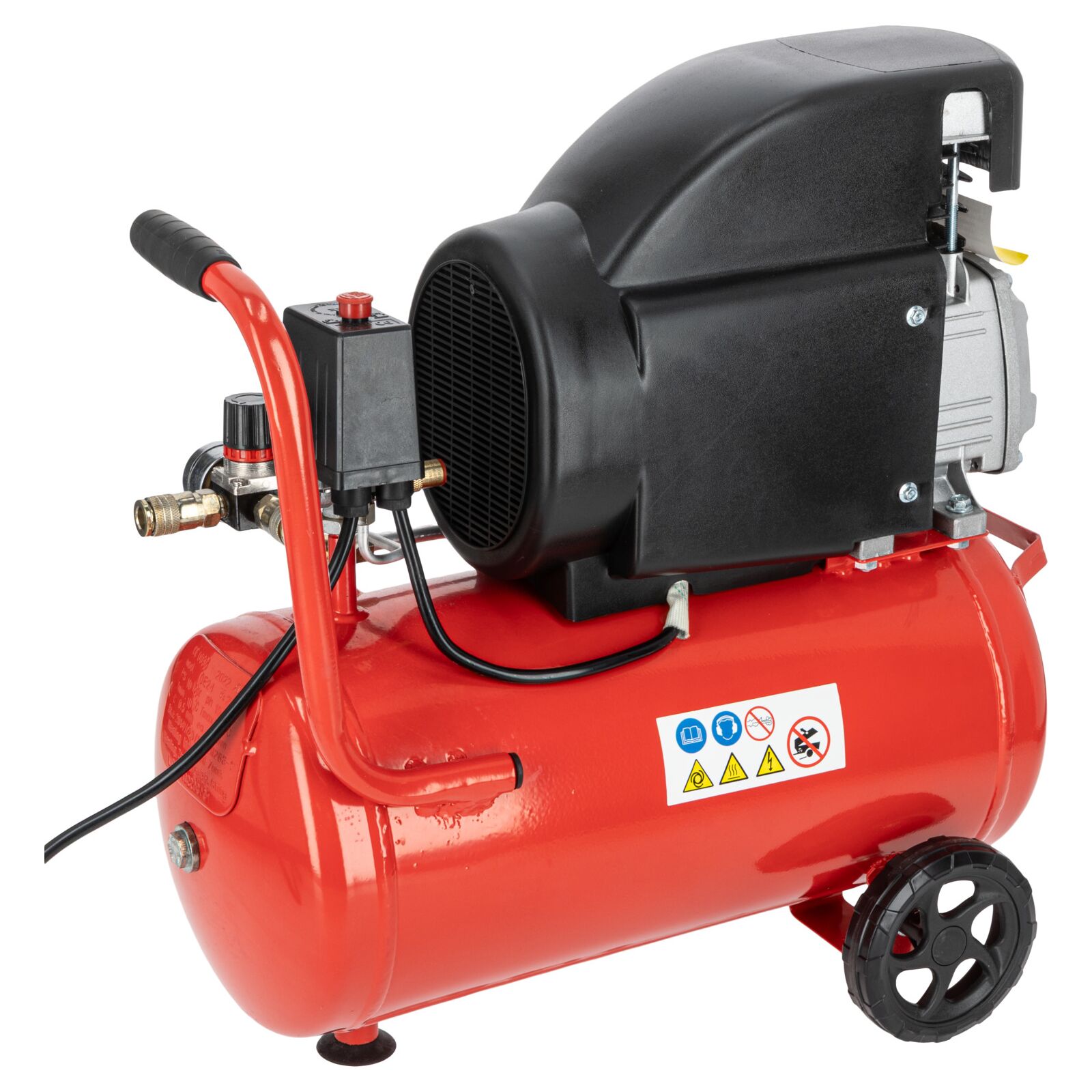 Tryton Oljekompressor, 24L, 1500W, 2Hk, 8 bar, 206L/min - 4