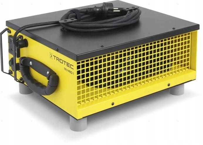Radialfläkt, lätt bärbar fläkt 1250 m³/h, 1050 Pa, 170W, 6 kg golvtorkfläkt, Trotec