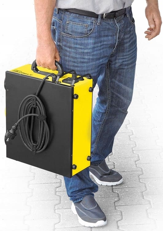 Radialfläkt, lätt bärbar fläkt 1250 m³/h, 1050 Pa, 170W, 6 kg golvtorkfläkt, Trotec - 4