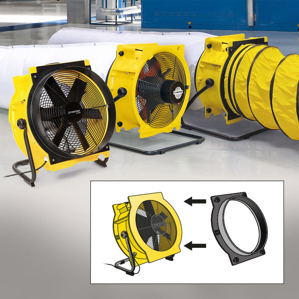 Högpresterande industrifläkt 45 cm 4500 m³/h 160Pa, Trotec - 6