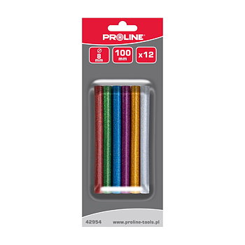 PROLINE TOOLS Glitterlimstift 8 mm, 12st, Proline