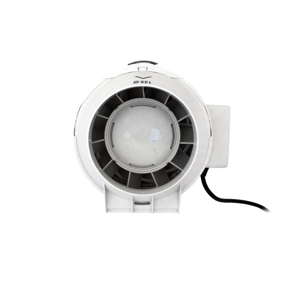 Kanalfläkt 125 mm, 284m3/h, 159Pa, 33W, rörfläkt, Ferono - 10