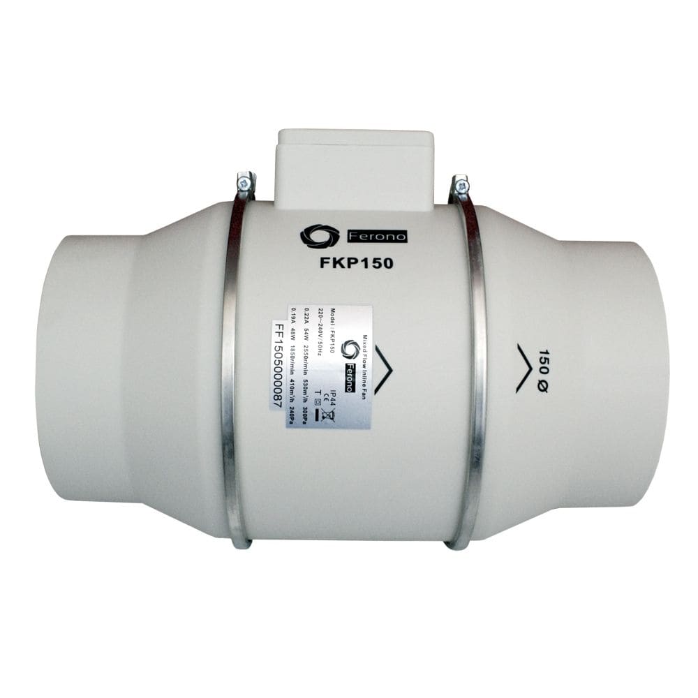 Kanalfläkt 150 mm, 530m3/h, 300Pa, 54W, rörfläkt, Ferono - 2