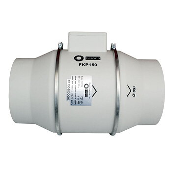 Kanalfläkt 150 mm, 530m3/h, 300Pa, 54W, rörfläkt, Ferono