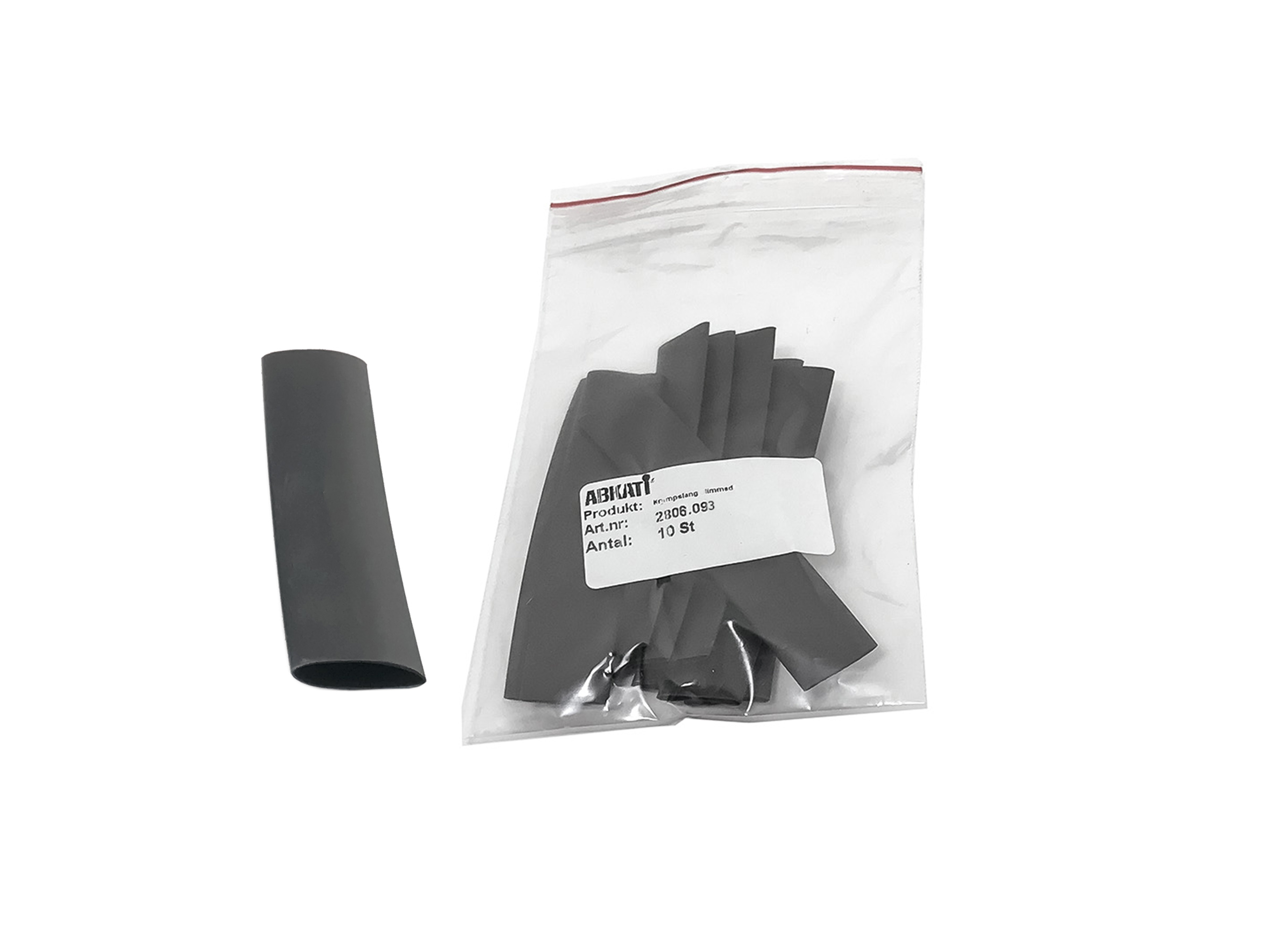Krympslang limmad 9-3mm kapad 75mm 10 st/frp