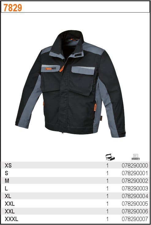 BETA TOOLS Arbetsjacka 280 g/m² Cordura® Reflexer Svart/Grå, BETA Top Line (Storlek : 2XL) - 2