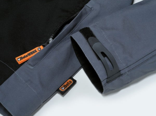 BETA TOOLS Arbetsjacka 280 g/m² Cordura® Reflexer Svart/Grå, BETA Top Line (Storlek : 4XL) - 3