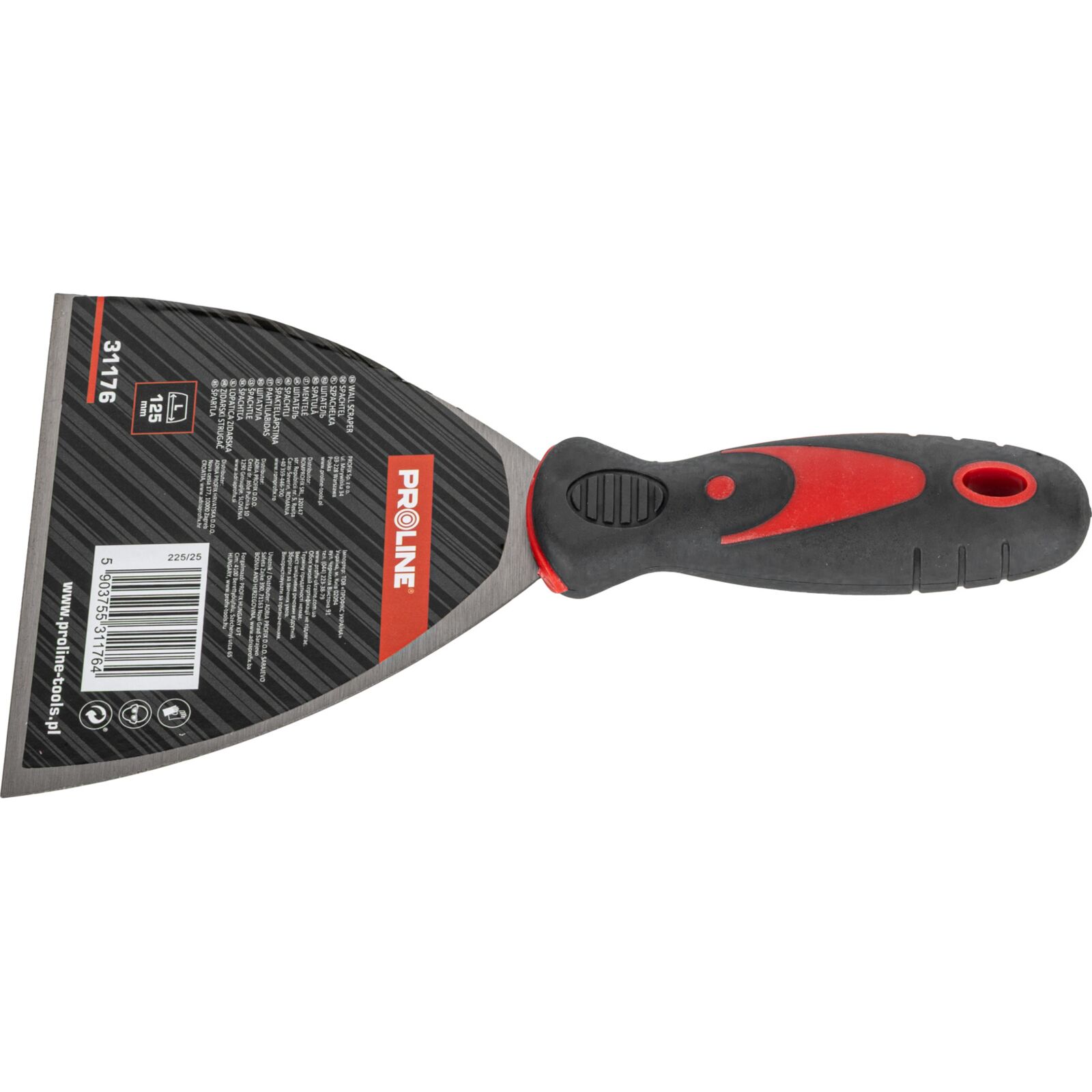 PROLINE TOOLS Väggskrapa 12, 5 mm, 2-komponents handtag, Proline - 5