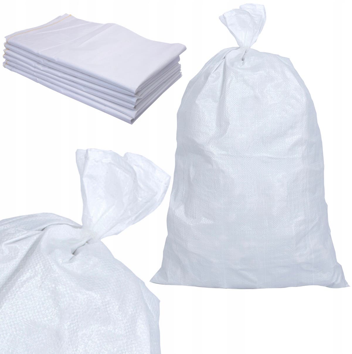 Övriga 3 Sandsäck 50st, översvämningsskydd, säck 50 x 80 cm, 25 kg, 80L