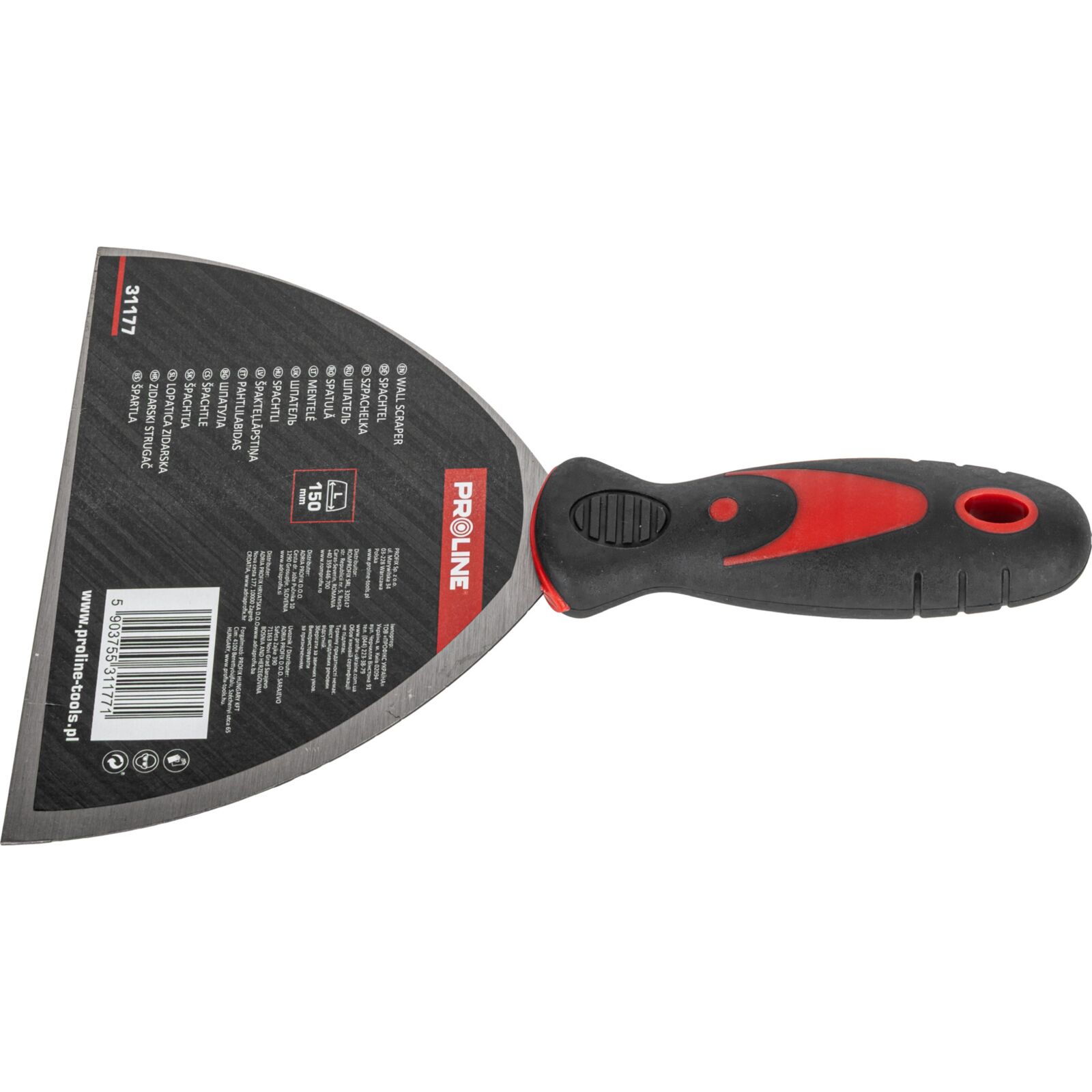 PROLINE TOOLS Väggskrapa 150 mm, 2-komponents handtag, Proline - 5
