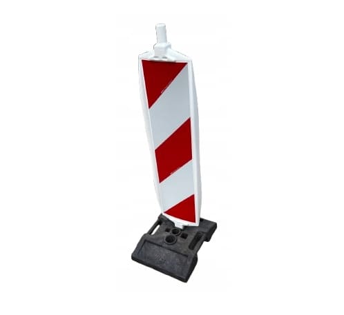 Sidomarkeringsskärm X3 U-21 a/b PVC 130cm Reflex Gen.1 + 25kg Gummibas PREMIUM - 2