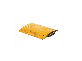 Farthinder Mittsektion 400x500x50 mm 8 kg Återvunnen PVC Svart/Gul