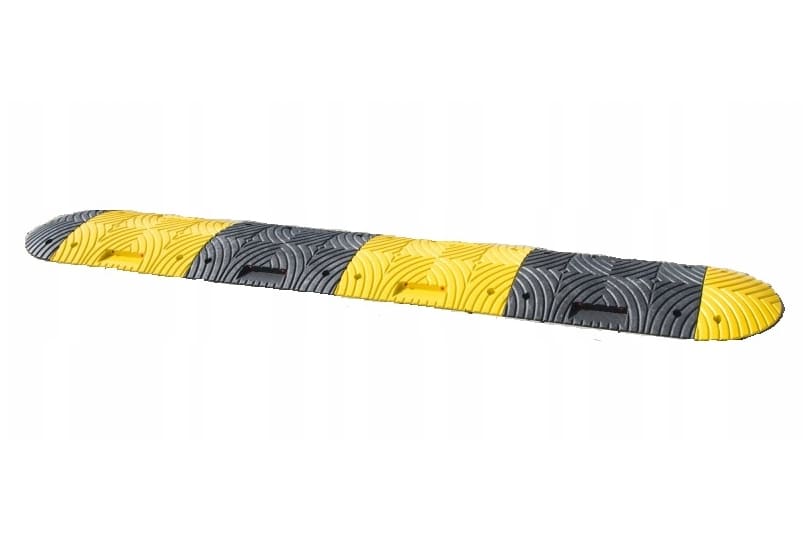 Farthinder Komplett Set 3 m 7 Delar 50 mm Hög Svart/Gul Reflex PVC