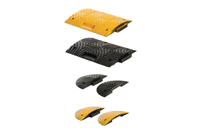 Farthinder Komplett Set 3 m 7 Delar 50 mm Hög Svart/Gul Reflex PVC - 2