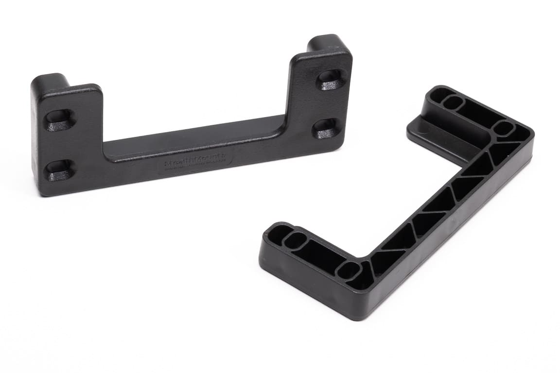 Stealth Mounts Monteringsfästen Cleat n Feet 6-pack ABS Väggförvaring Svart, StealthMounts - 6
