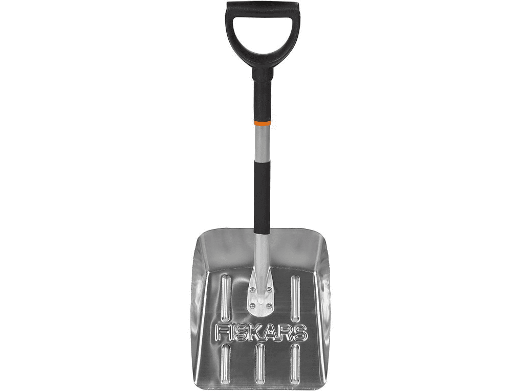 Mini snöspade - liten snöskyffel, snöraka för bilen m.m. 250 x 750 mm aluminium (Fiskars 141020)