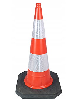 Tung Trafikkon U-23 75cm Reflexhylsa Gen.3 Bas 50x50cm 4,1kg