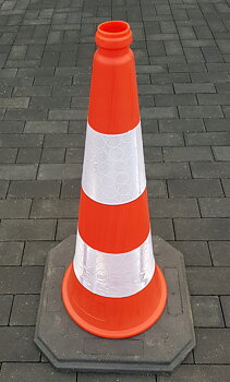 Tung Trafikkon U-23 75cm Reflexhylsa Gen.3 Bas 50x50cm 4,1kg