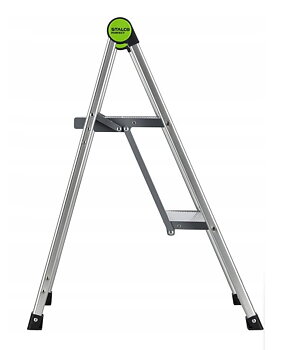 Hopfällbar Trappstege Mini Slim 2 Steg Aluminium 408x485x653mm, Stalco