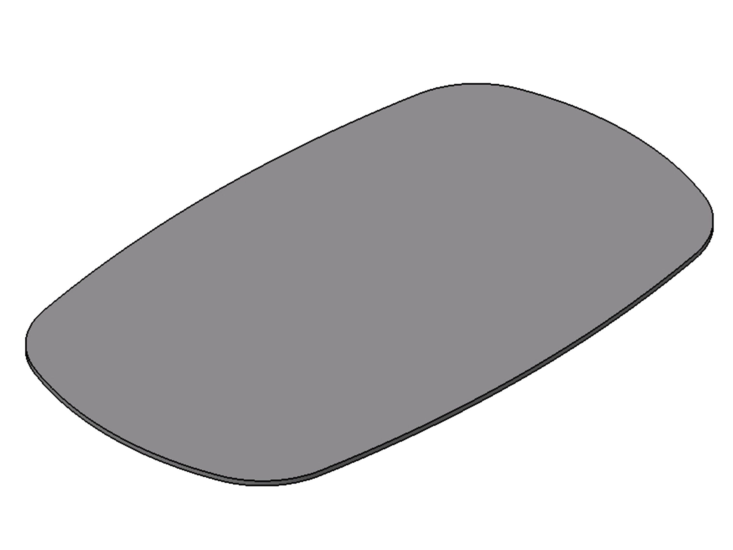 Spegelglas 250x150x2 mm Plant, passar till 1492.01