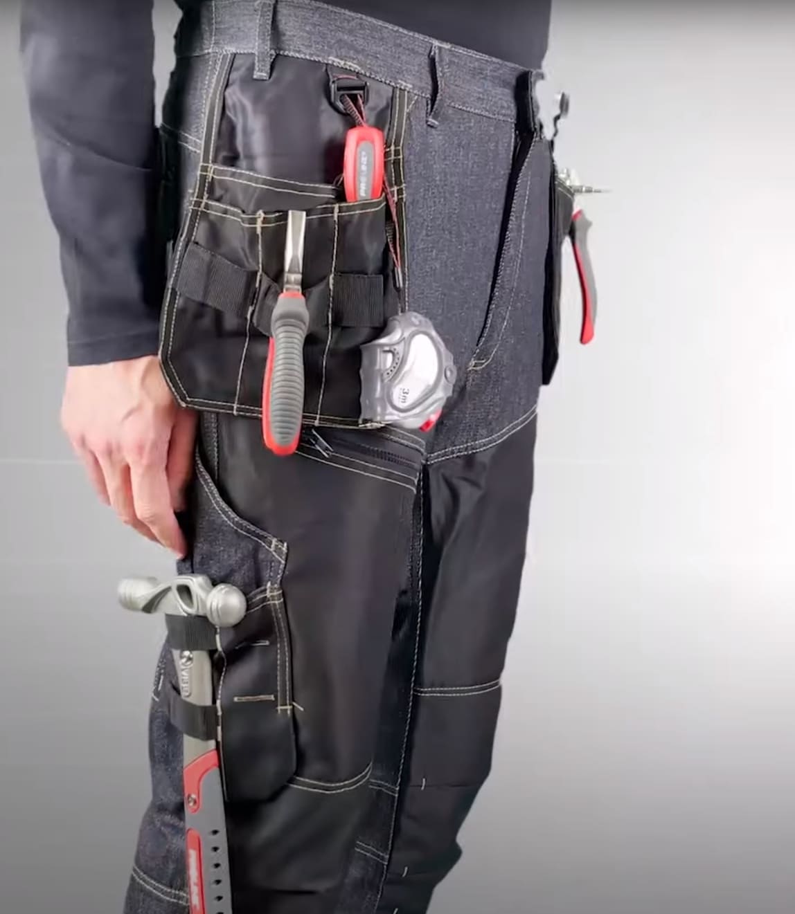 LahtiPro Arbetsbyxor Jeans m, svarta förstärkta, CE, LAHTI - 19