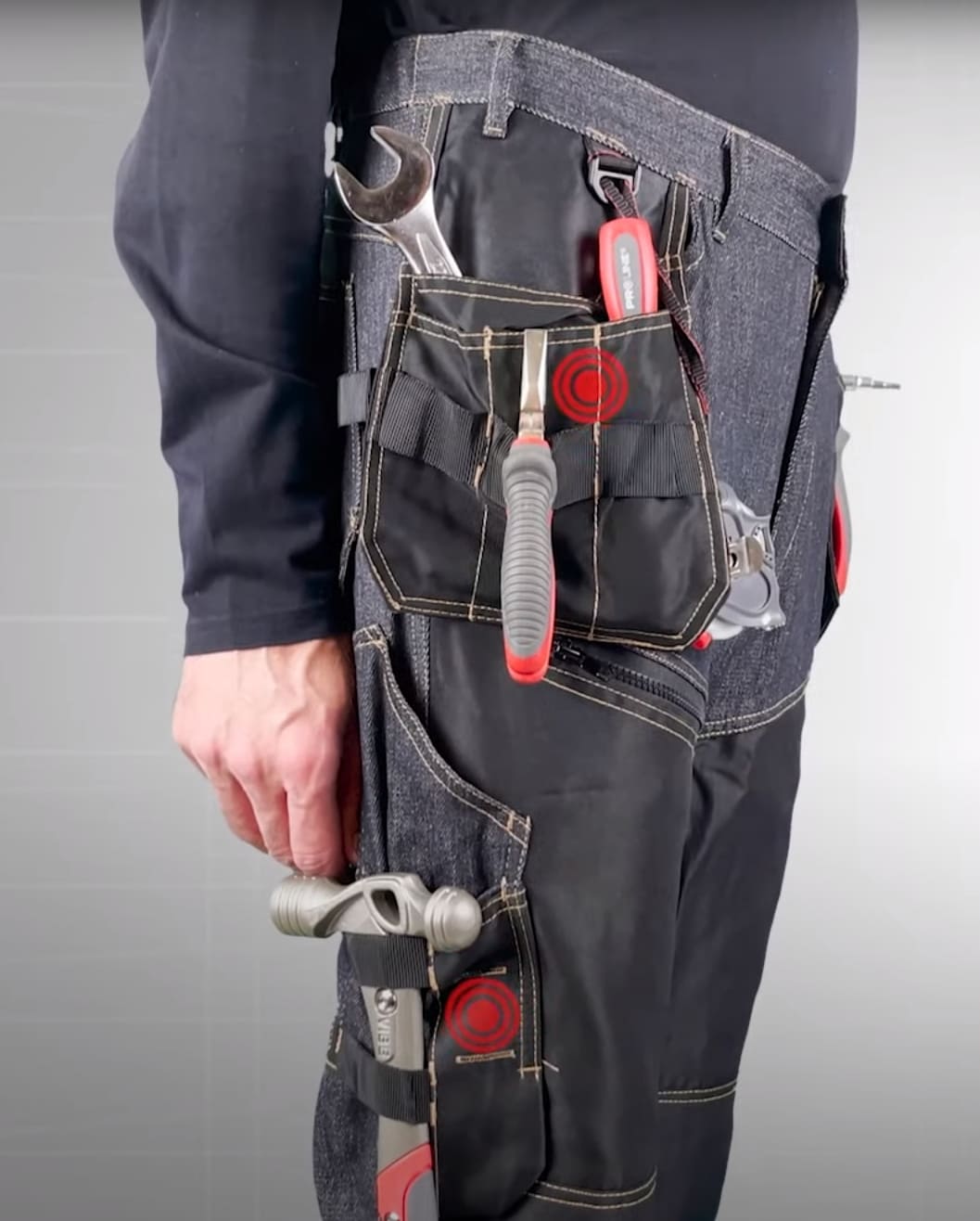 LahtiPro Arbetsbyxor Jeans m, svarta förstärkta, CE, LAHTI - 15