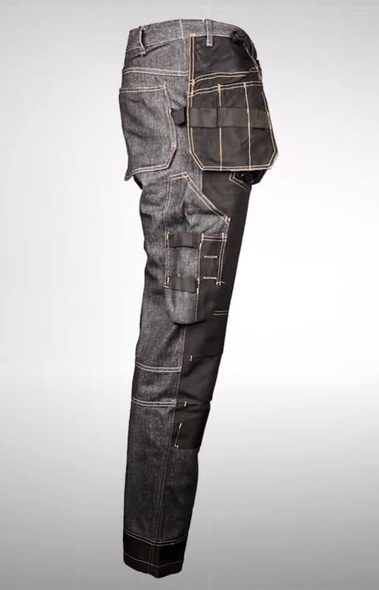 LahtiPro Arbetsbyxor Jeans m, svarta förstärkta, CE, LAHTI - 13