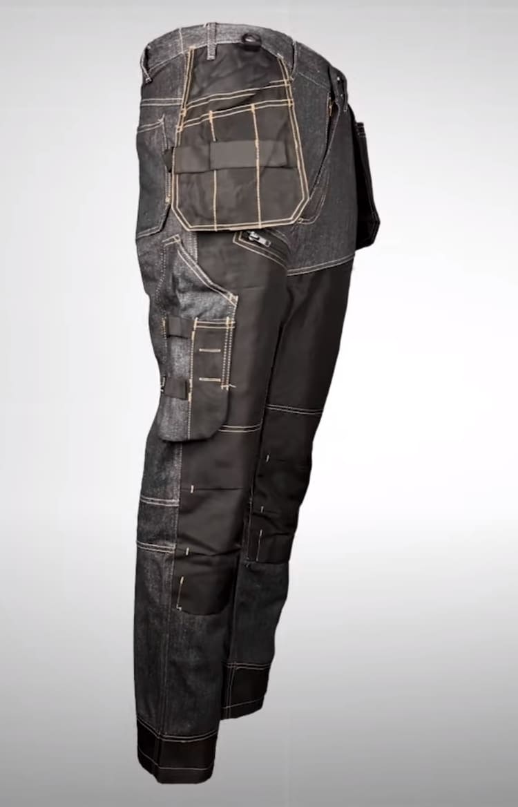 LahtiPro Arbetsbyxor Jeans m, svarta förstärkta, CE, LAHTI - 12