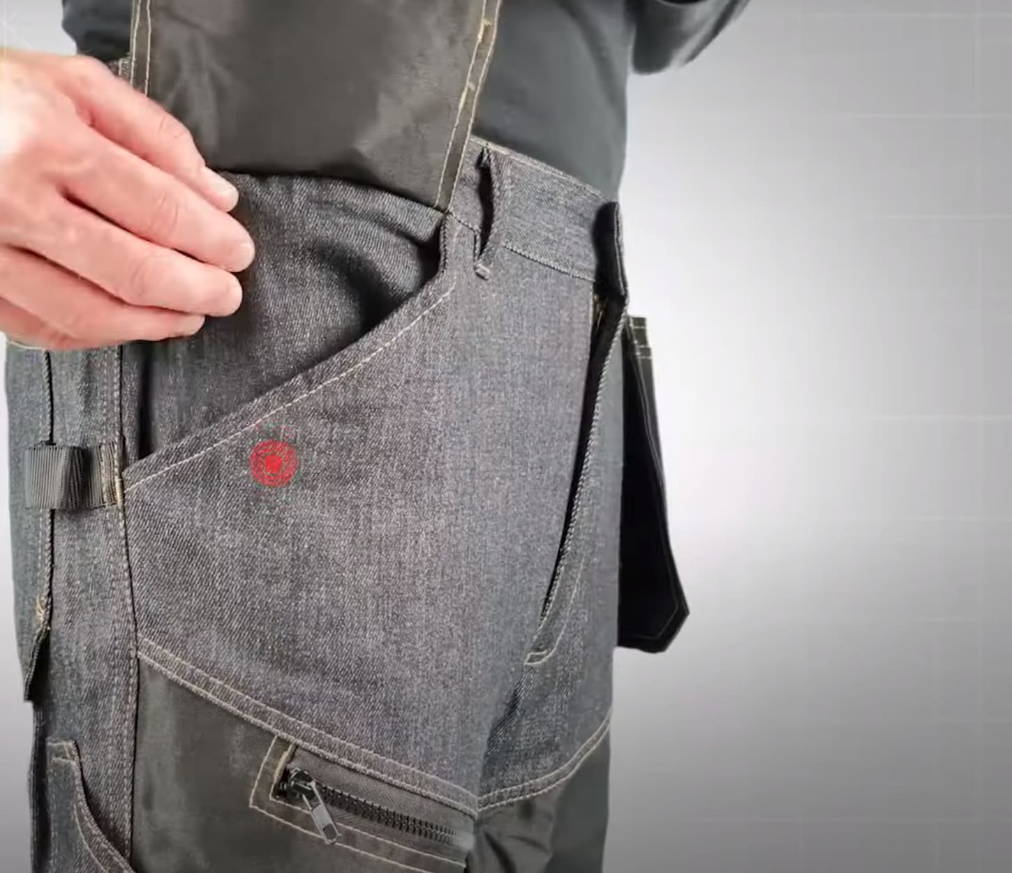 LahtiPro Arbetsbyxor Jeans m, svarta förstärkta, CE, LAHTI - 8
