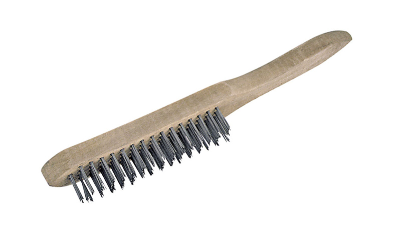 Wire Steel Brush 3 Row. Trähandatg.