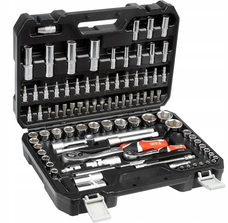 Hylsverktygssats 94 delar 1/2, 1/44-32 mm hylsor, spärrhandtag, YATO - 2