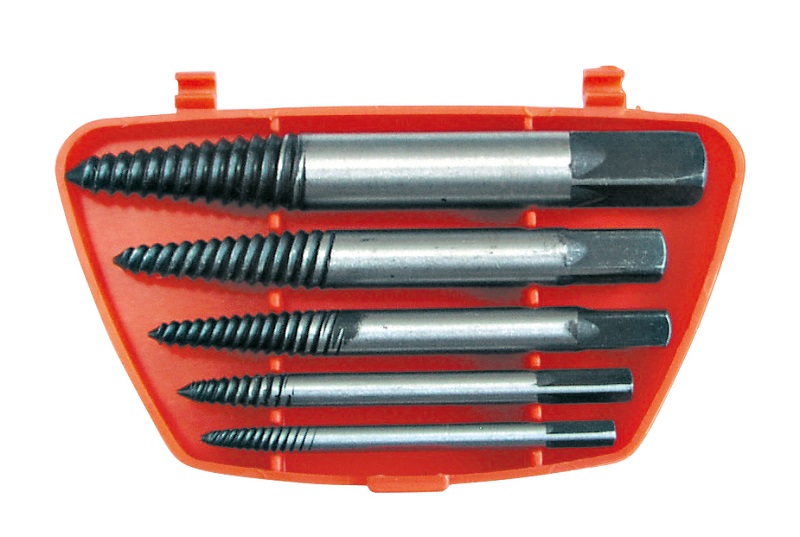Screw Extractor Sats 5St: 3.3 - 19.0 mm.