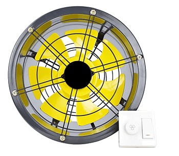 Axial Kanalfläkt 300 mm, 3600m3/h, 128Pa, 10-120W 230v, vattentät IP68 industrifläkt, Bestfan