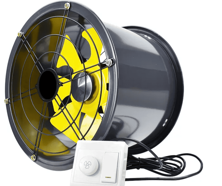 Axial Kanalfläkt 300 mm, 3600m3/h, 128Pa, 10-120W 230v, vattentät IP68 industrifläkt, Bestfan