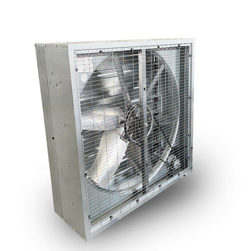 Väggfläkt Industri Remdriven 80-138 cm, 21000-44500m³/h, 400V 3-Fas, Galvaniserat Stål, BestFan (Storlek (mm) : 1060x1060x350) - 9