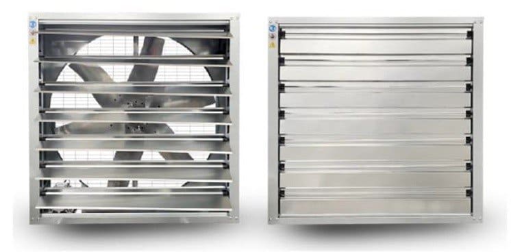 Väggfläkt Industri Remdriven 80-138 cm, 21000-44500m³/h, 400V 3-Fas, Galvaniserat Stål, BestFan (Storlek (mm) : 1060x1060x350) - 5