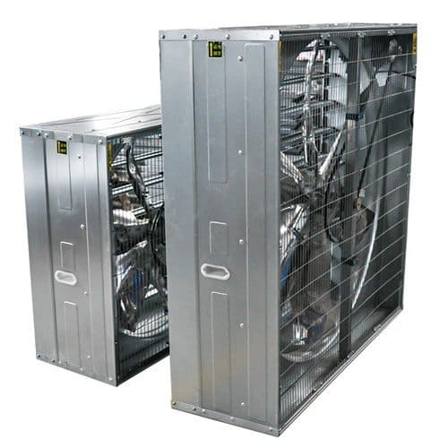 Väggfläkt Industri Remdriven 80-138 cm, 21000-44500m³/h, 400V 3-Fas, Galvaniserat Stål, BestFan (Storlek (mm) : 1060x1060x350) - 2