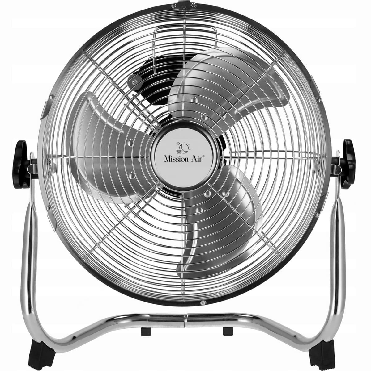 Stor kraftfull fläkt 50 cm (20) 120W, golvmodell, ganska tyst, 3 hastigheter, justerbar vinkel, Mission Air - 6